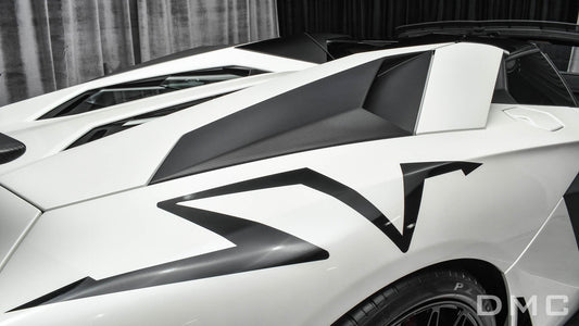 Ensemble de Prises d'air arrière en fibre de carbone « E - GT » DMC pour Lamborghini Aventador Coupé et Roadster d'origine - KDMPARTS EUROPE TUNING STORE