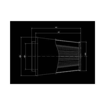 Filtre à air conique universel BMC Single Air pour admission directe - 53 mm diamètre intérieur du col - KDMPARTS EUROPE TUNING STORE