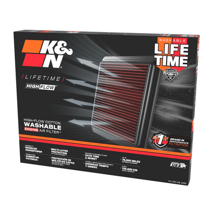 Filtre à Air de Remplacement K&N pour Porsche 911 3.6L H6 Moteur à essence - Tous les modèles 1995 - 1998 - KDMPARTS EUROPE TUNING STORE