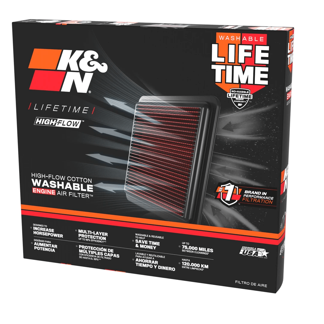 Filtre à Air de Remplacement K&N pour Porsche Boxster 2.5L H6 Moteur à essence - Tous les modèles 1996 - 2000 - KDMPARTS EUROPE TUNING STORE