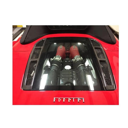 Garnitures de lunette arrière pour Ferrari F430 Spider et 16M 2004 - 2009 en fibre de carbone haute brillance - KDMPARTS EUROPE TUNING STORE