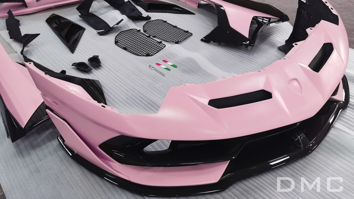 Kit carrosserie en fibre de carbone « SVJ LP770 » de DMC pour Lamborghini Aventador Coupé et Roadster d'origine - KDMPARTS EUROPE TUNING STORE
