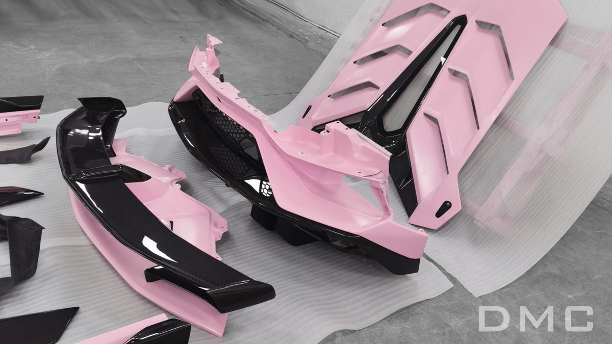 Kit carrosserie en fibre de carbone « SVJ LP770 » de DMC pour Lamborghini Aventador Coupé et Roadster d'origine - KDMPARTS EUROPE TUNING STORE