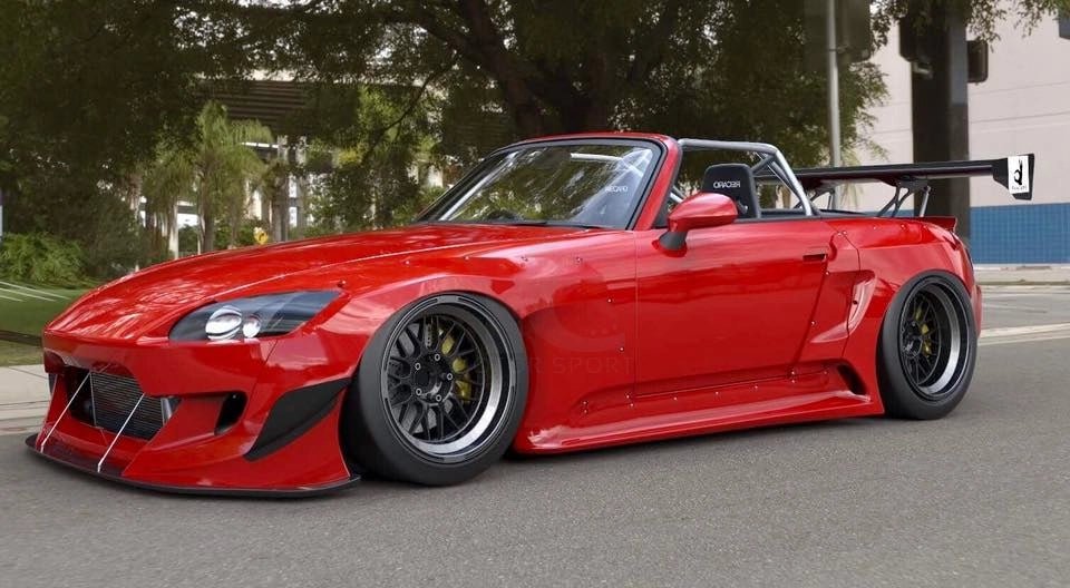 Kit carrosserie large pour Honda S2000 AP1 AP2 (2000 - 2009) - KDMPARTS EUROPE TUNING STORE