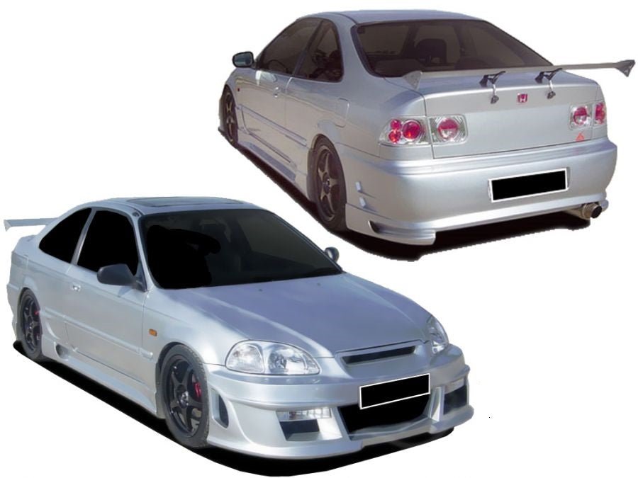 Kit carrosserie pour Honda Civic Coupé de 1995-2001 Style V2 - KDMPARTS EUROPE TUNING STORE