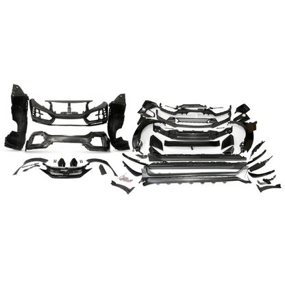 Kit Carrosserie pour Honda Civic Hatchback 2016-2021 look Type R 2020 - KDMPARTS EUROPE TUNING STORE