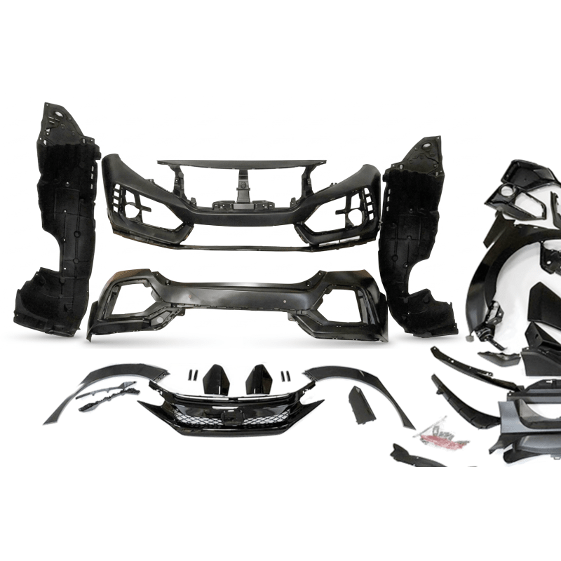 Kit Carrosserie pour Honda Civic Hatchback 2016-2021 look Type R 2020 - KDMPARTS EUROPE TUNING STORE