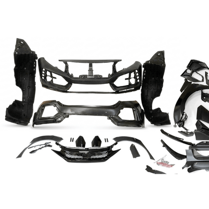 Kit Carrosserie pour Honda Civic Hatchback 2016-2021 look Type R 2020 - KDMPARTS EUROPE TUNING STORE
