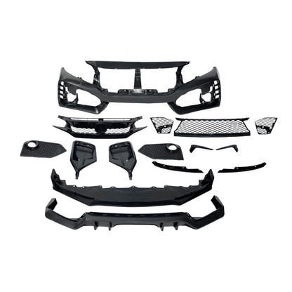 Kit Carrosserie pour Honda Civic MK10 Hatchback 2016+ look Type R - KDMPARTS EUROPE TUNING STORE