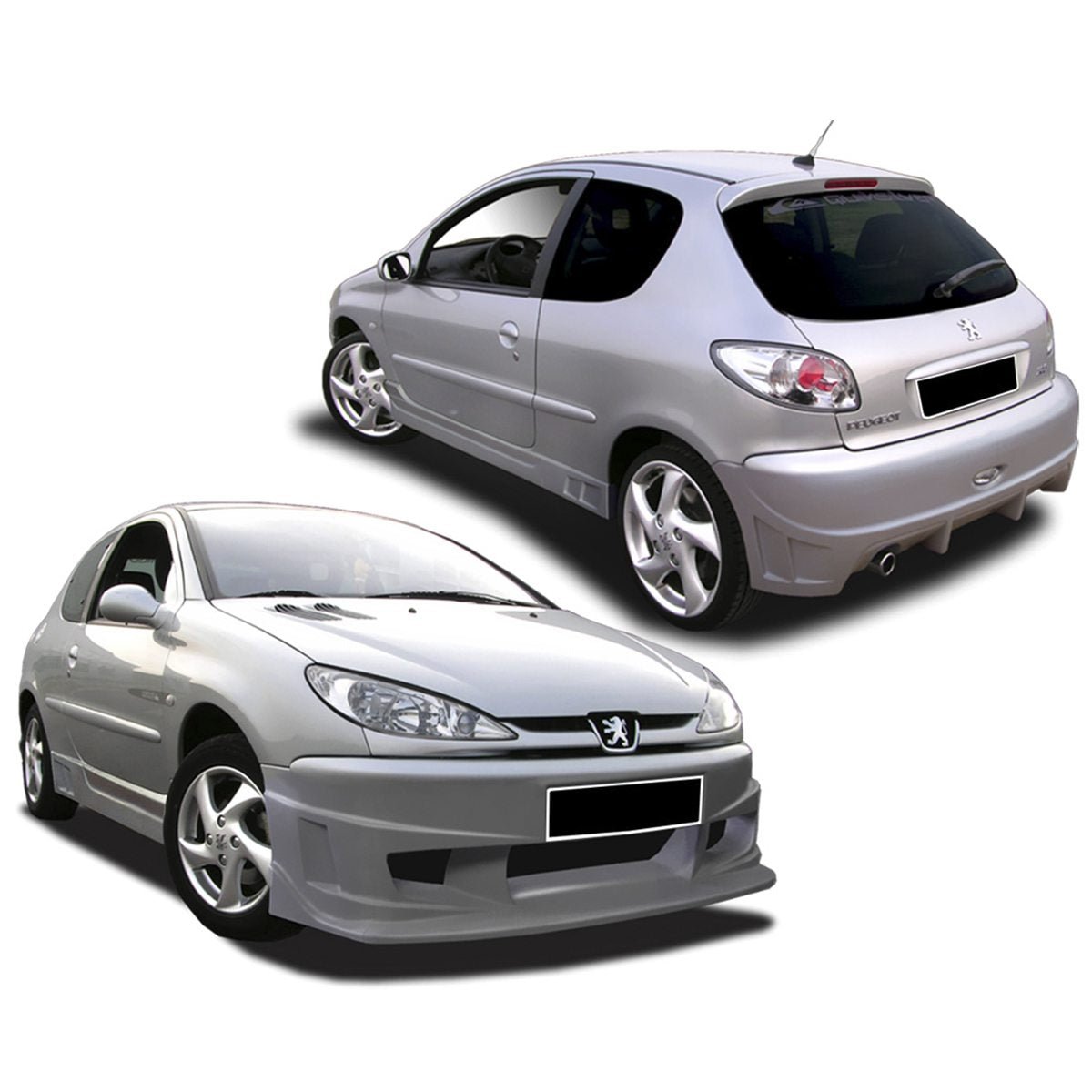 Kit carrosserie pour Peugeot 206 (98 - 08) – Look Wilder - KDMPARTS EUROPE TUNING STORE