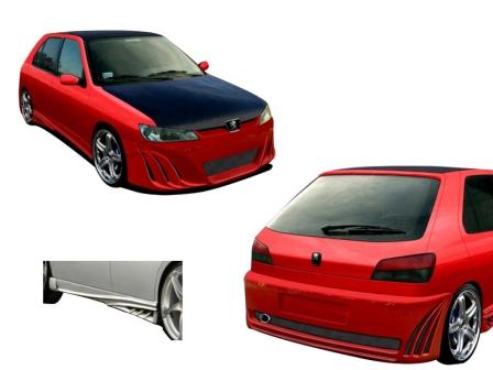 Kit carrosserie pour Peugeot 306 Style Shark - KDMPARTS EUROPE TUNING STORE
