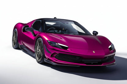 Lames de pare chocs avant avec canards en fibre de carbone « F1 » pour Ferrari 296 GTB Coupé et Spider d'origine - KDMPARTS EUROPE TUNING STORE