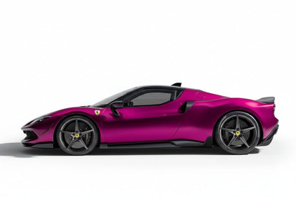 Lames de pare chocs avant avec canards en fibre de carbone « F1 » pour Ferrari 296 GTB Coupé et Spider d'origine - KDMPARTS EUROPE TUNING STORE