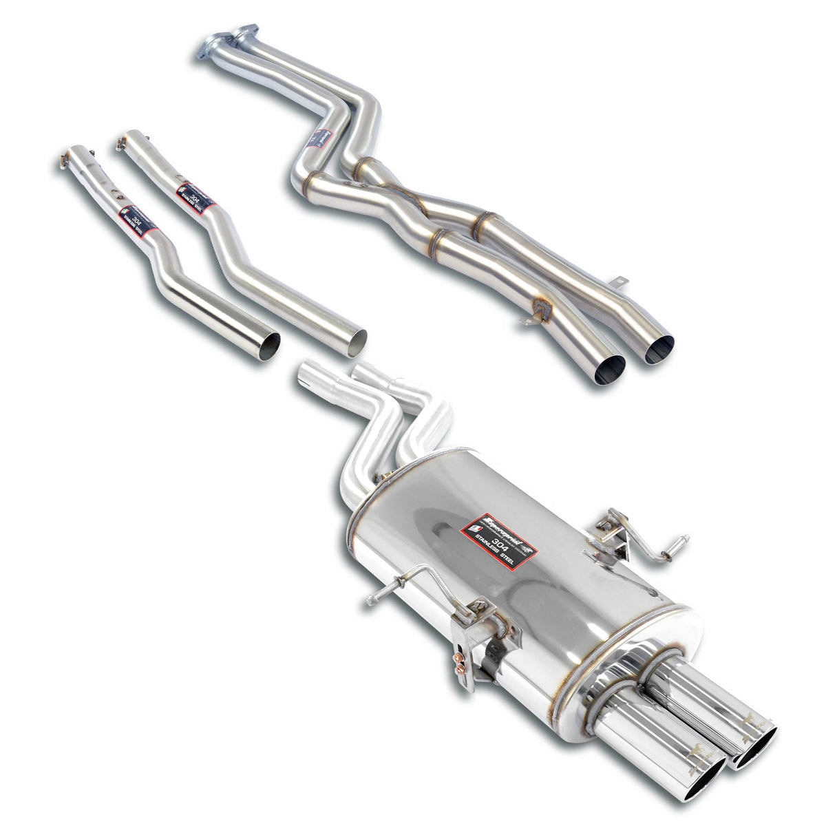 Ligne d'échappement Race Sound package Supersprint pour BMW E46 320i (2.2i) (Berline - Break) ' 01 - > - KDMPARTS EUROPE TUNING STORE