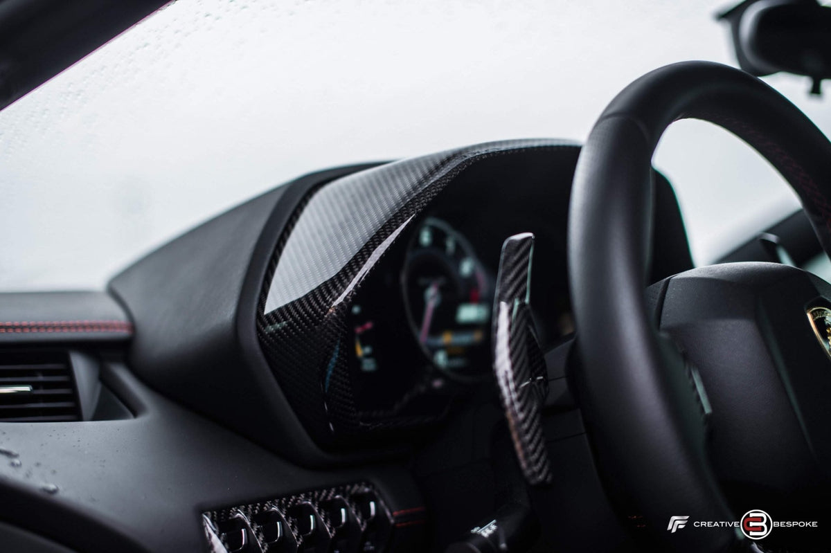Panneaux intérieurs avec volant en fibre de carbone « E - GT » DMC pour Lamborghini Aventador Coupé et Roadster d'origine - KDMPARTS EUROPE TUNING STORE