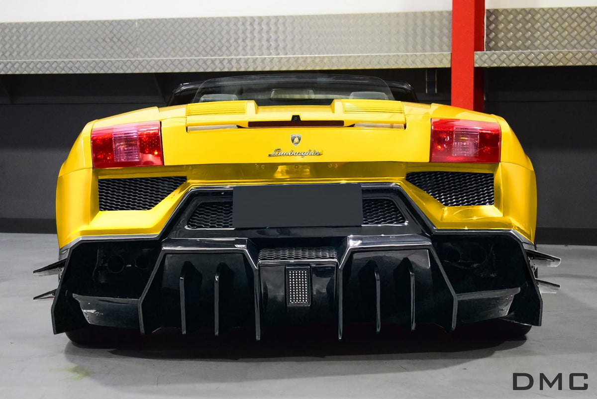 Pare chocs arrière avec diffuseur en fibre de carbone DMC pour Lamborghini Gallardo 520 et LP540 d'origine - KDMPARTS EUROPE TUNING STORE