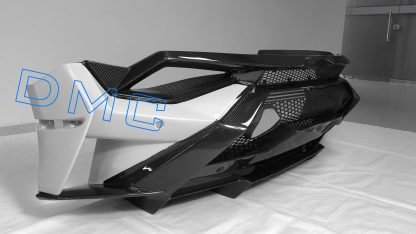 Pare chocs arrière avec diffuseur en fibre de carbone « STO » de DMC transforment la Lamborghini Huracan STO Coupé et Spyder d'origine en Super Trofeo Omologate - KDMPARTS EUROPE TUNING STORE