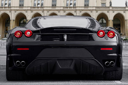 Pare chocs arrière avec diffuseur et calandre supérieure en fibre de carbone forgée style Scuderia de DMC pour Ferrari F430 Coupé et Spyder d'origine - KDMPARTS EUROPE TUNING STORE