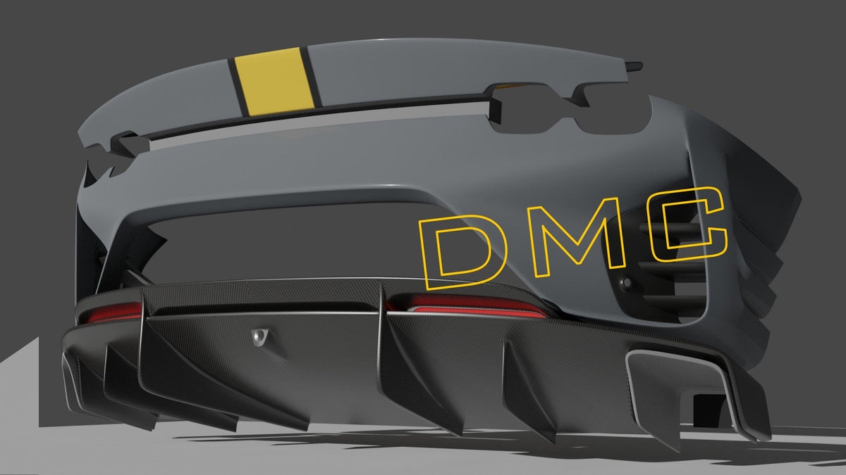 Pare chocs arrière en fibre de carbone de DMC pour Ferrari 812 Competizione compatible avec les modèles SF Superfast Coupé et GTS Spider d'origine - KDMPARTS EUROPE TUNING STORE