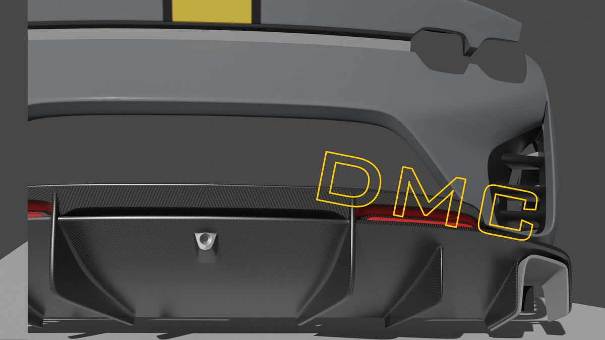 Pare chocs arrière en fibre de carbone de DMC pour Ferrari 812 Competizione compatible avec les modèles SF Superfast Coupé et GTS Spider d'origine - KDMPARTS EUROPE TUNING STORE