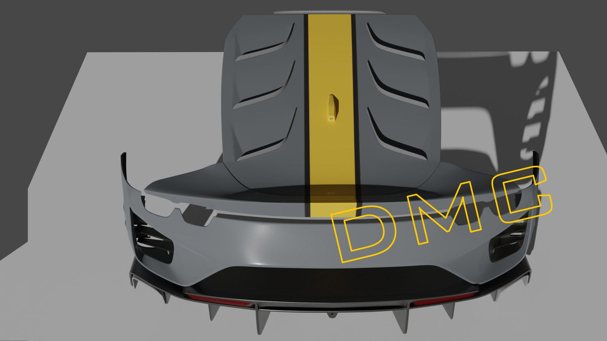 Pare chocs arrière en fibre de carbone de DMC pour Ferrari 812 Competizione compatible avec les modèles SF Superfast Coupé et GTS Spider d'origine - KDMPARTS EUROPE TUNING STORE