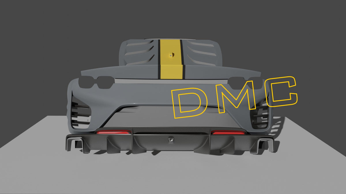 Pare chocs arrière en fibre de carbone de DMC pour Ferrari 812 Competizione compatible avec les modèles SF Superfast Coupé et GTS Spider d'origine - KDMPARTS EUROPE TUNING STORE