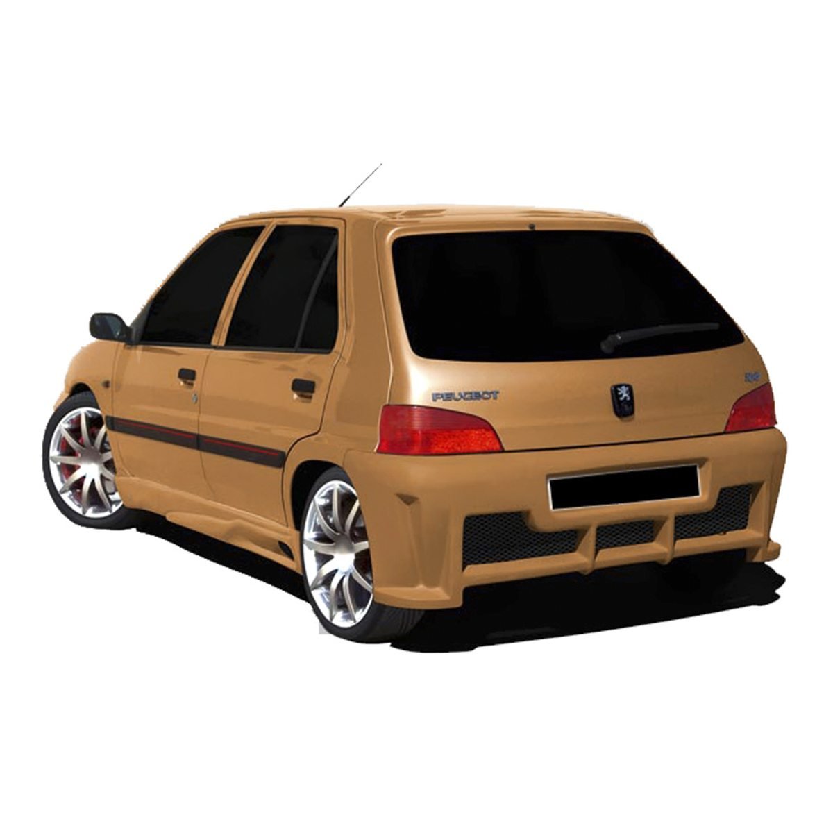 Pare chocs arrière pour Peugeot 106 (96 - 05) – look Flylow - KDMPARTS EUROPE TUNING STORE