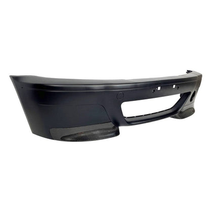 Pare Chocs Avant BMW E46 Look M3 ABS Avec Pointe en Carbone Look CSL - KDMPARTS EUROPE TUNING STORE