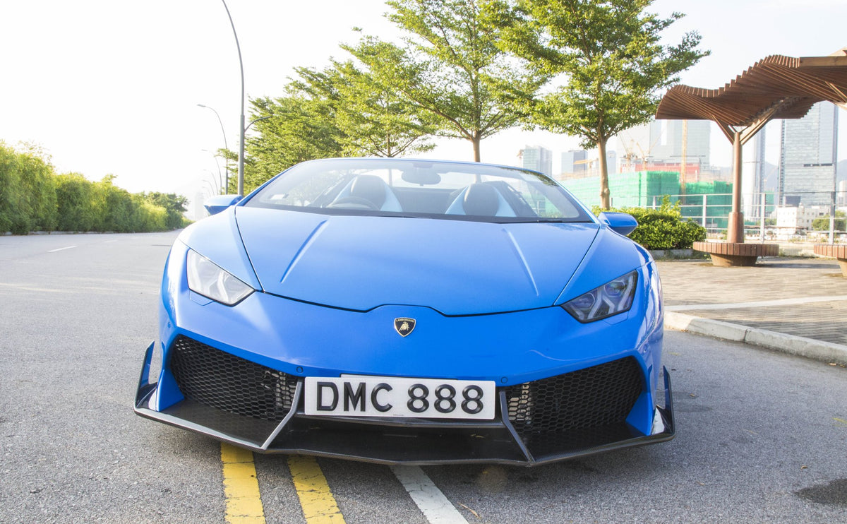 Pare chocs avant en fibre de carbone « E - GT » de DMC pour Lamborghini Huracan Coupé et Spyder d'origine - KDMPARTS EUROPE TUNING STORE