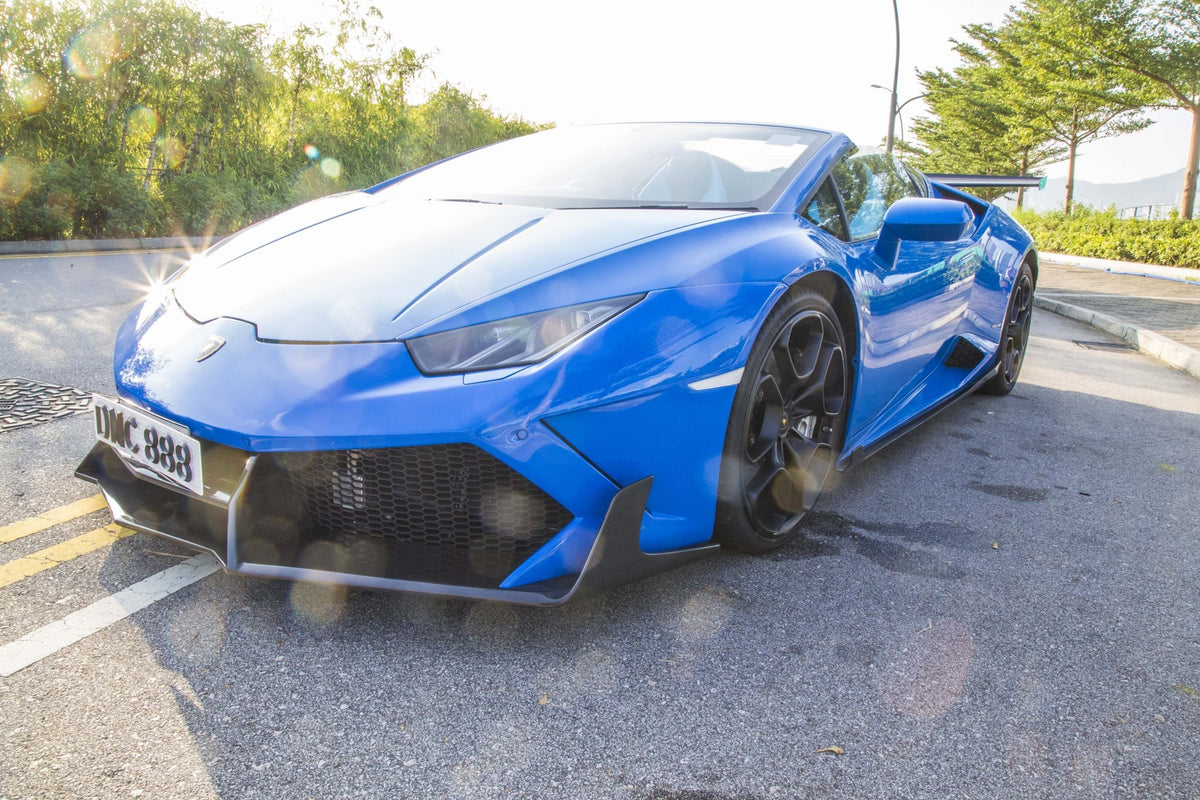 Pare chocs avant en fibre de carbone « E - GT » de DMC pour Lamborghini Huracan Coupé et Spyder d'origine - KDMPARTS EUROPE TUNING STORE