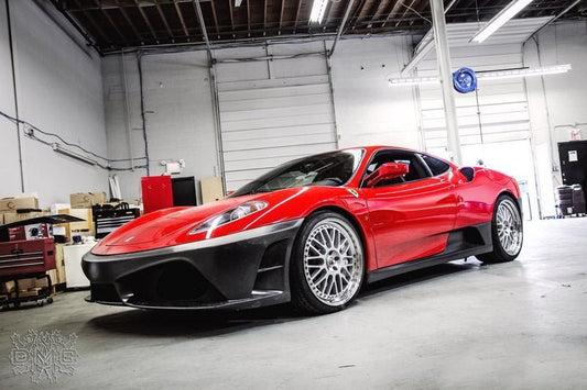 Pare chocs avant en fibre de carbone forgée style Scuderia de DMC pour Ferrari F430 Coupé et Spyder d'origine - KDMPARTS EUROPE TUNING STORE