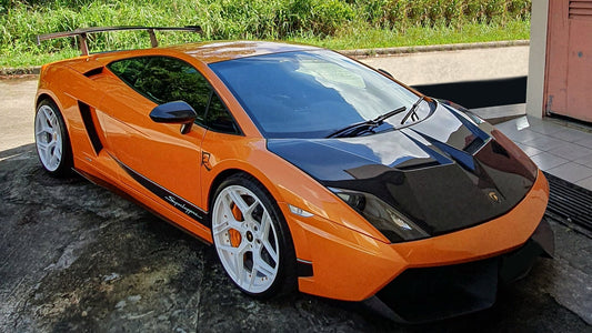 Pare chocs avant et arrière en fibre de carbone Super Trofeo DMC pour Lamborghini Gallardo d'origine - KDMPARTS EUROPE TUNING STORE