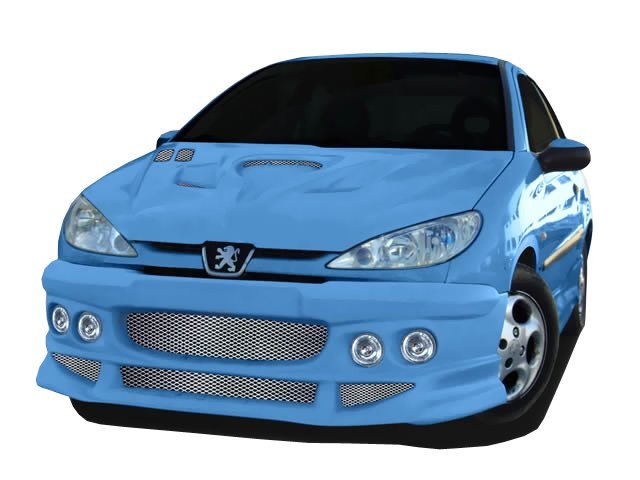 Pare chocs avant pour Peugeot 206 (1998 - 2008) look compétition - KDMPARTS EUROPE TUNING STORE
