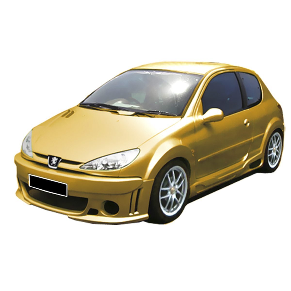 Pare Chocs Avant pour Peugeot 206 (98 - 08) Look Volverine - KDMPARTS EUROPE TUNING STORE