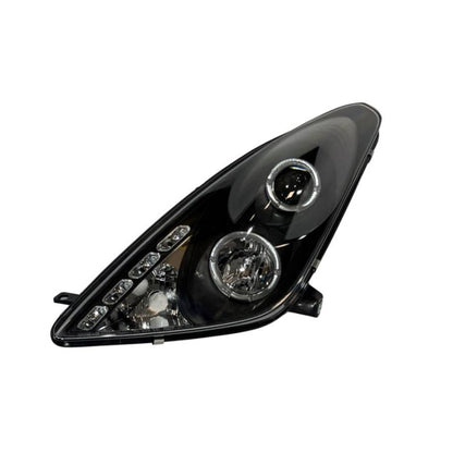 2 Phares Avant Angel Eyes pour Toyota Celica de 2001 - 2007, à fond Noir