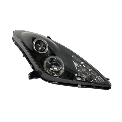 2 Phares Avant Angel Eyes pour Toyota Celica de 2001 - 2007, à fond Noir