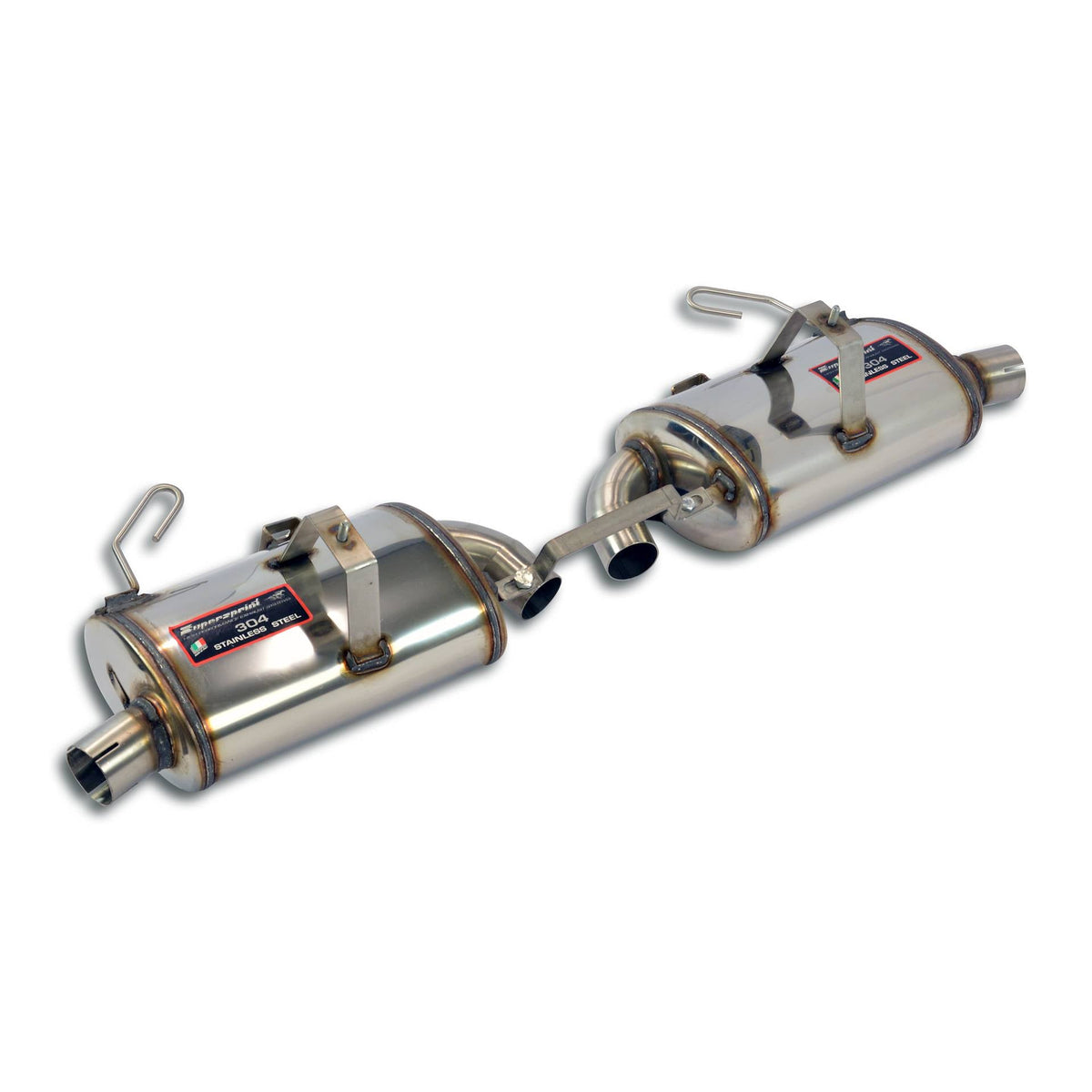 Silencieux d'échappement arrière Droit et Gauche "Racing" Supersprint pour PORSCHE 986 BOXSTER 2.7i '00 - '04 - KDMPARTS EUROPE TUNING STORE