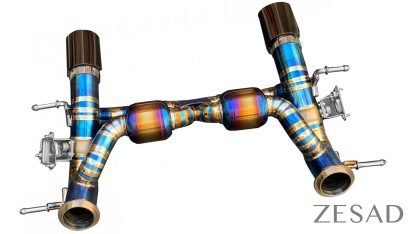 Système d'échappement en Titanium de ZESAD pour Maserati MC20 Coupé et Spider : Comprend des silencieux OPF de remplacement, des descentes d'échappement, des systèmes sans catalyseur et des catalyseurs sport, ainsi que des valves - KDMPARTS EUROPE TUNING STORE