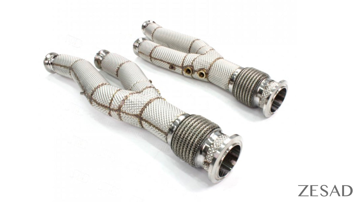 Tuyaux d'échappement en acier inoxydable ZESAD pour Lamborghini Aventador Coupé et Roadster d'origine - KDMPARTS EUROPE TUNING STORE