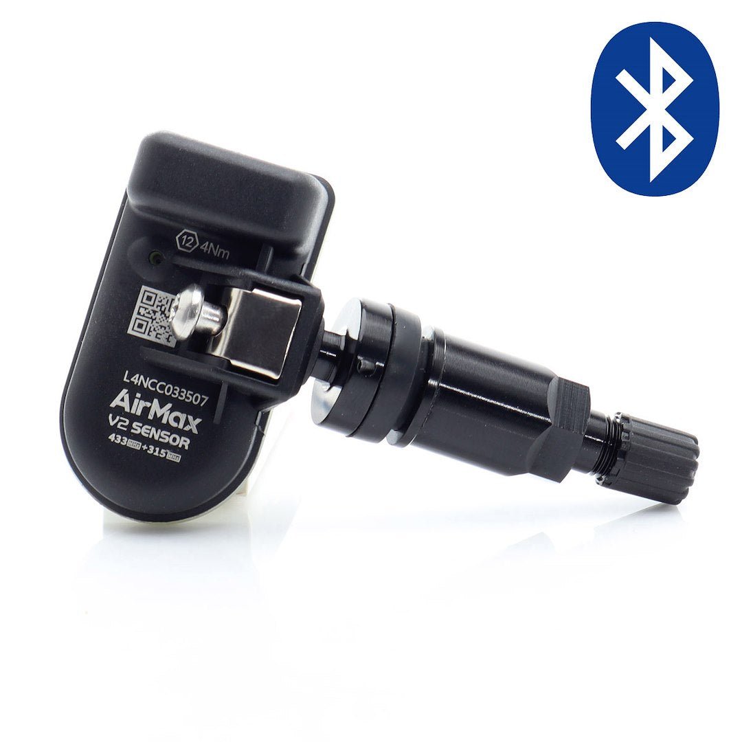 Valve à visser, Capteur de pression des pneus AirMax Bluetooth BT1 Tesla 2,4 GHz Noir métal - KDMPARTS EUROPE TUNING STORE