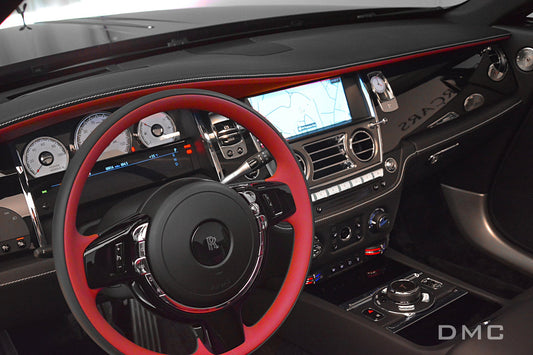 Volant en fibre de carbone forgée et cuir de DMC pour Rolls Royce Dawn Black Badge ( Équivalent à la pièce d'origine constructeur) - KDMPARTS EUROPE TUNING STORE