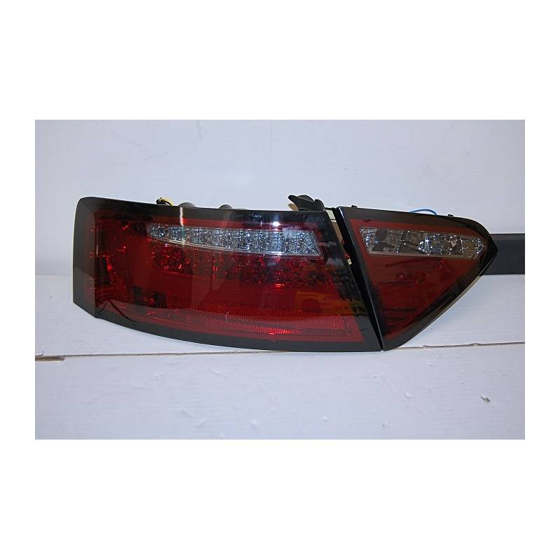 Feux Arrières Audi A5 2-4P 07-09 Led Red/Smoked Cardna Clignotant Led - KDMPARTS EUROPE TUNING STORE