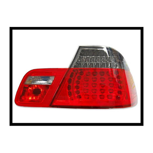 Jeu de feux Arrières BMW E46 2P 2003-2005 Led Rouge Fumé - KDMPARTS EUROPE TUNING STORE