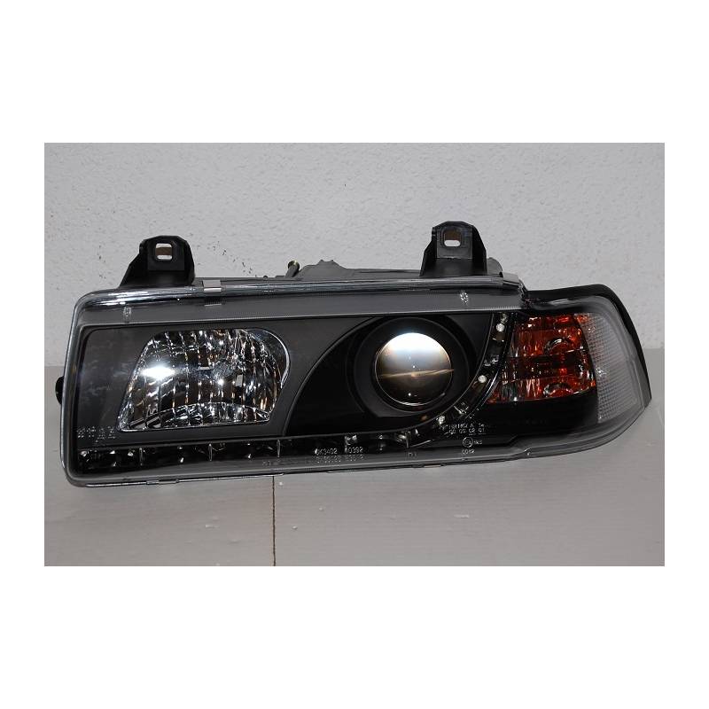 Jeu de Phare Avant Lumière De Jour BMW E36 '92 4P. Noir - KDMPARTS EUROPE TUNING STORE