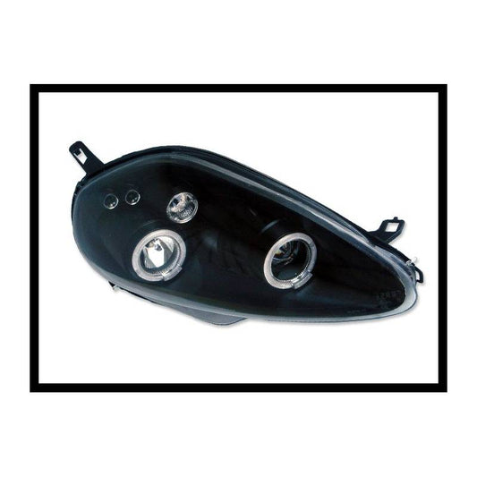 Jeu de Phare Avant Yeux D'Ange Fiat Grande Punto '07 Noir - KDMPARTS EUROPE TUNING STORE