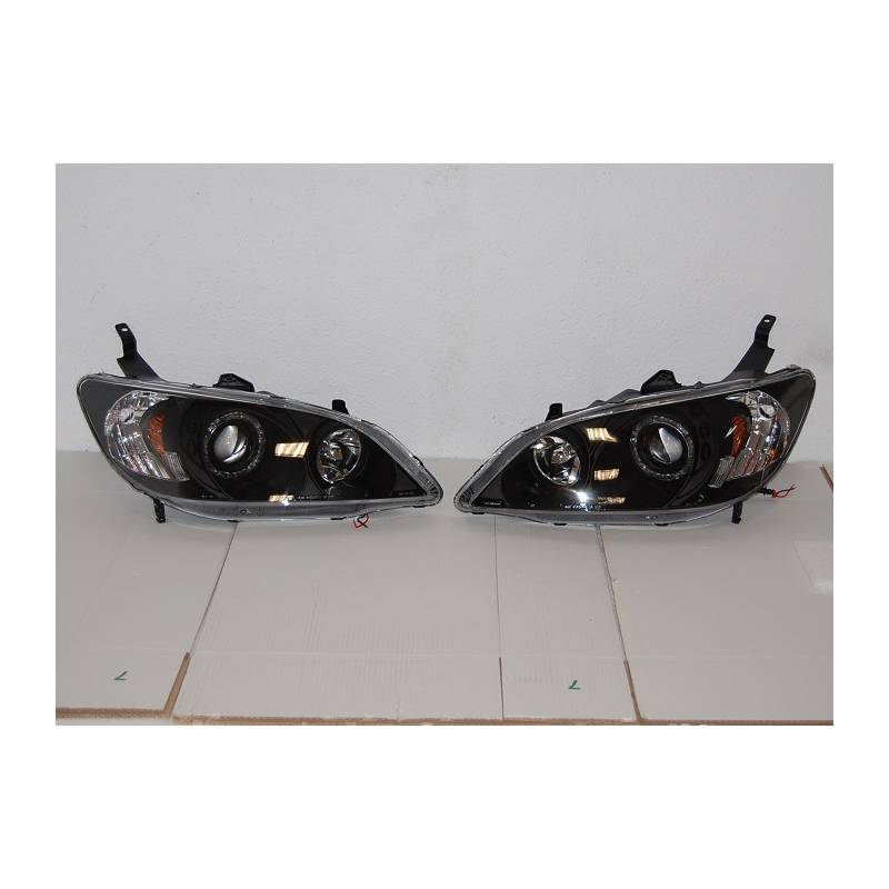 Jeu de Phare Avant Yeux D'Ange Honda Civic '04 4P. - KDMPARTS EUROPE TUNING STORE