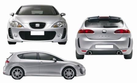 Kit complet Seat Leon Cupra 2006-2008 Mk2 - KDMPARTS EUROPE TUNING STORE