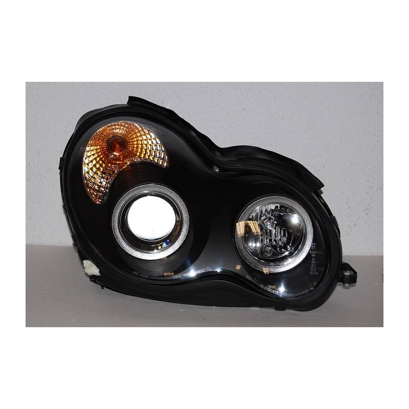 Phare Avant Mercedes W203 2001-2007 Noir - KDMPARTS EUROPE TUNING STORE