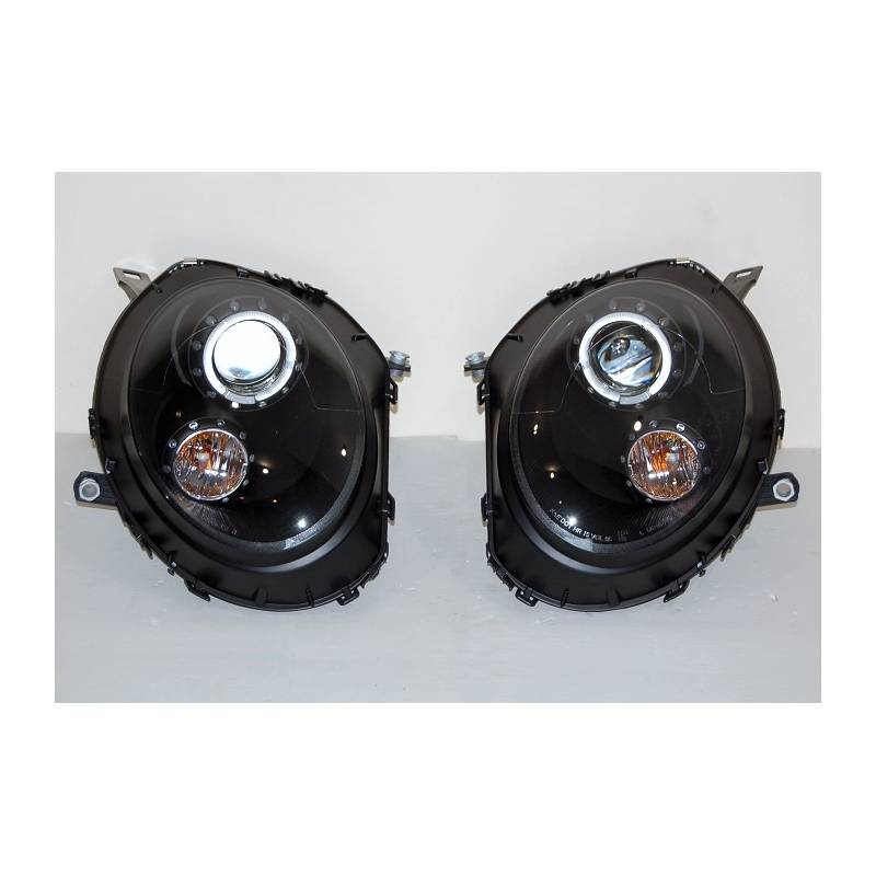 Phare Avant Mini Cooper R55 / R56 / R57 06-10 Noir - KDMPARTS EUROPE TUNING STORE