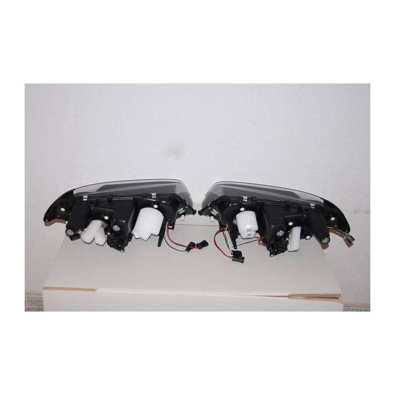 Set De Phares Avant Angel Eyes BMW E46 1999-2002 2-Porte Noir Modèle II - KDMPARTS EUROPE TUNING STORE